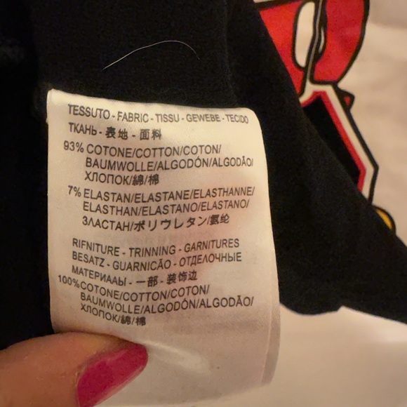 J & Y Mickey graphic tshirt. Bling Beading on front. Medium - Picture 4 of 4